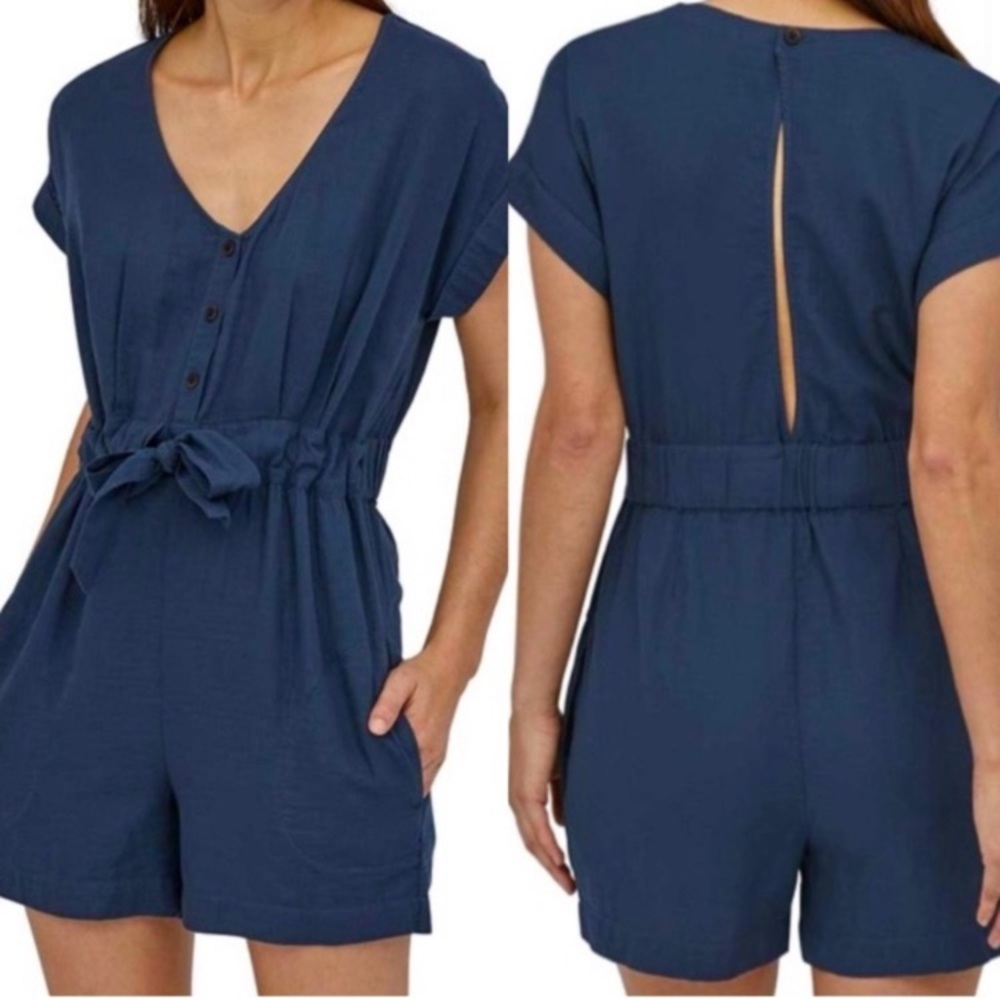 Patagonia Women's Organic Cotton Gauze
Romper in Stone Blue